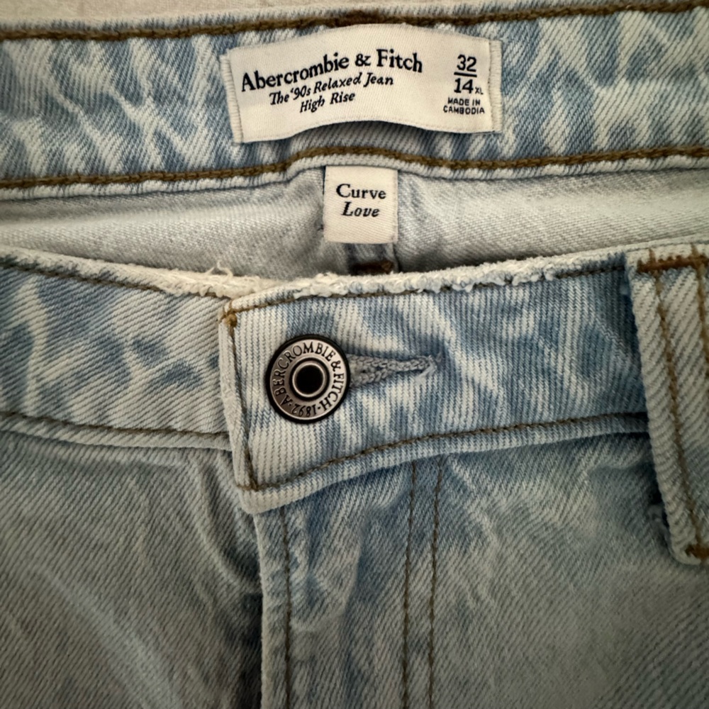 Abercrombie & Fitch Sky Blue High Rise Jeans